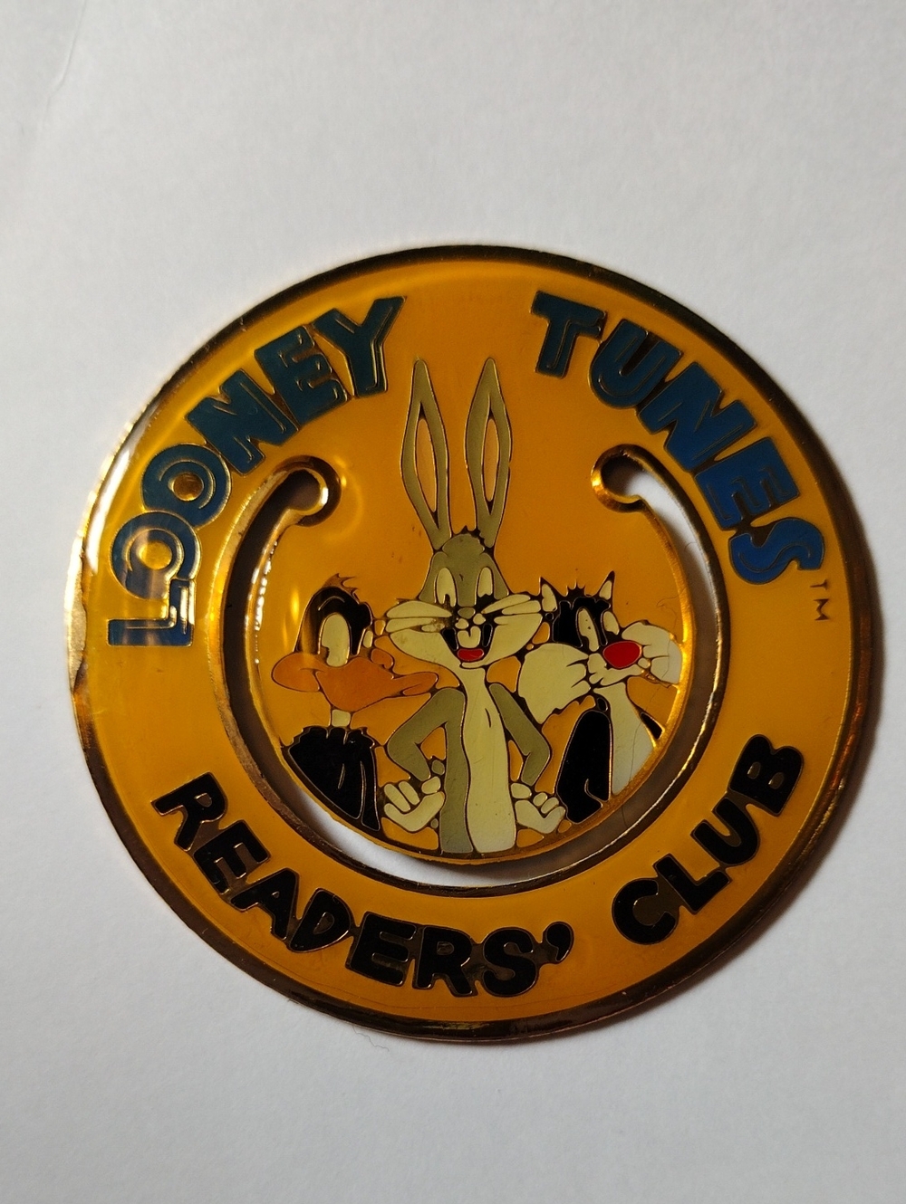 Warner Bros. Looney Tunes Metal Enamel Bookmark Bugs Bunny Daffy Duck Sylvester